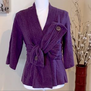 Anthropologie - Robin - purple Wool sweater - EUC